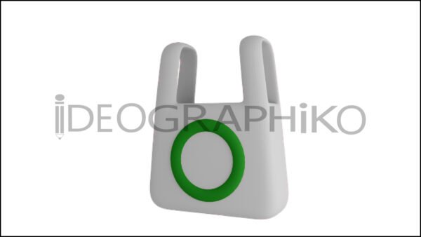 Bolsa icono animación 3D