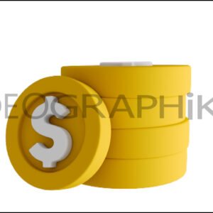 Monedas icono 3D