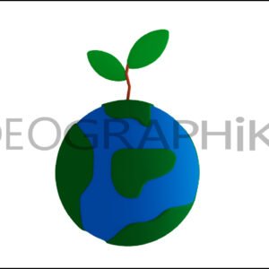 Tierra planta icono animación 3D