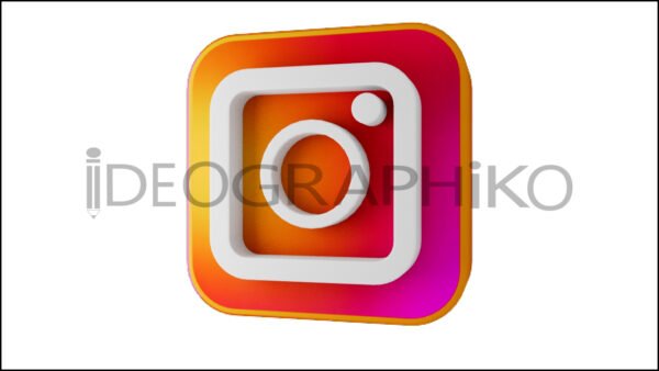 Instagram icono animado 3D
