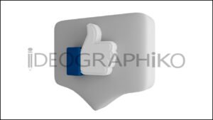 Like comentario icono 3D
