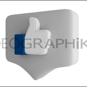 Like comentario icono 3D