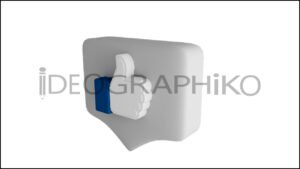 Like comentario icono animado 3D