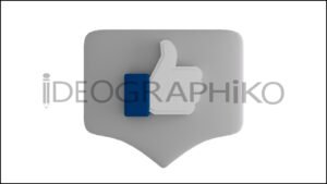 Like comentario animado 3D