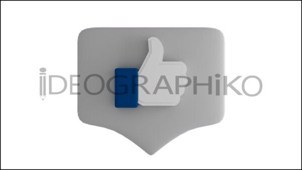Like comentario animado 3D