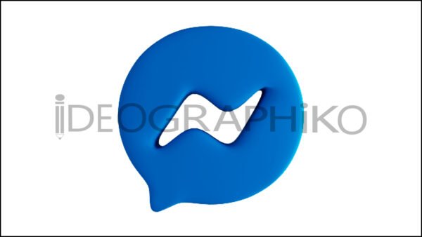 Messenger icono animado en 3D
