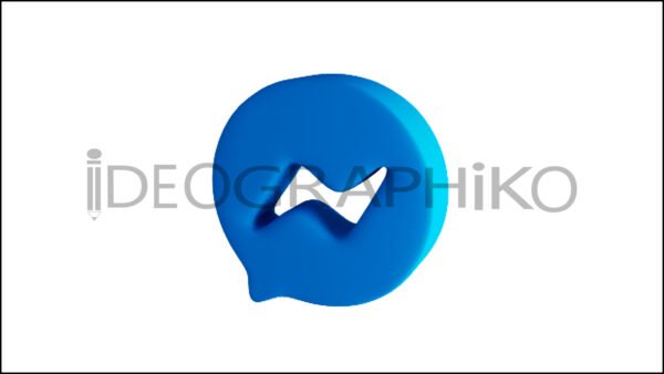 Messenger icono animado en 3D