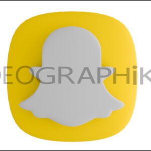 Snapchat icono animado en 3D