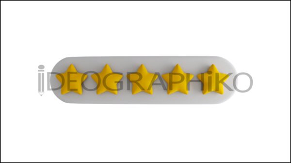 Estrellas icono animación 3D