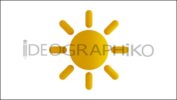 Sol icono animación