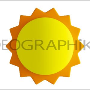 Sol icono animación 3D