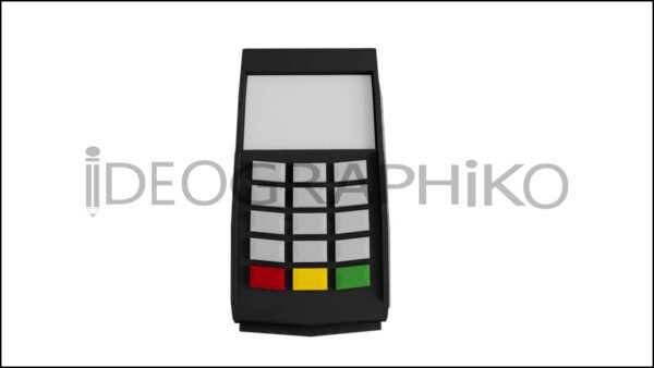 Terminal de pago icono 3D