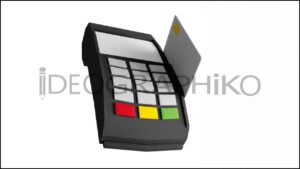 Terminal de pago con tarjeta 3D