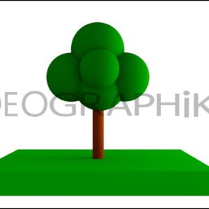 Árboles icono animación 3D