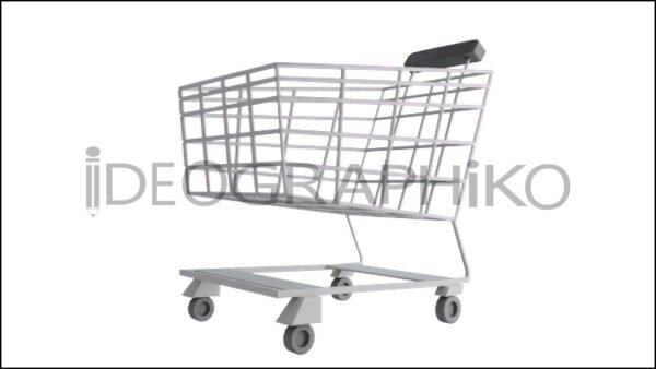 Carrito icono animado en 3D