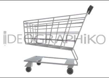 Carrito icono en 3D