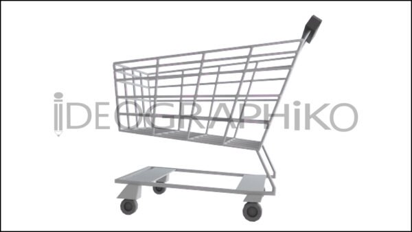 Carrito icono en 3D