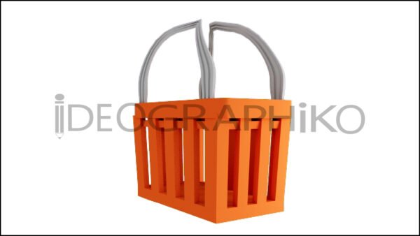 Canasta de compras icono en 3D