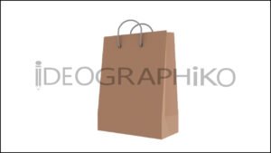 Bolsa de compras icono en 3D