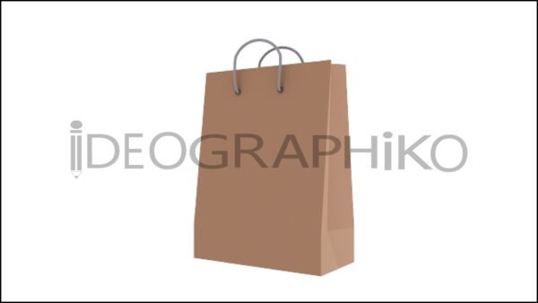 Bolsa de compras icono en 3D