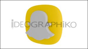 Snapchat icono animado en 3D