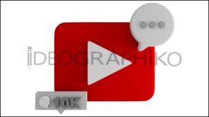 Youtube icono animado 3D