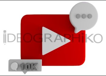 Youtube icono animado 3D