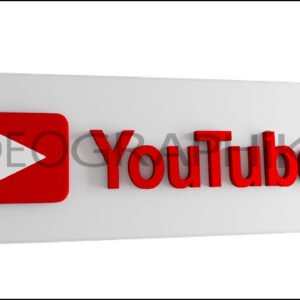 Youtube logo icono 3D