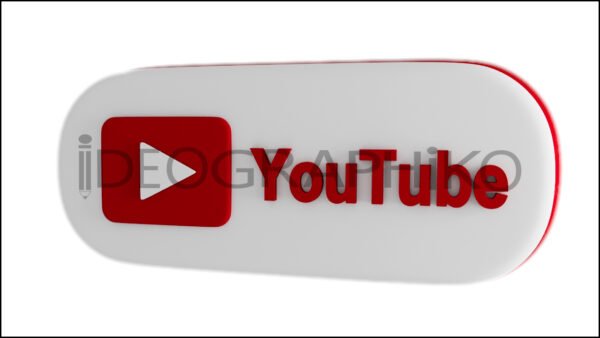Youtube animado logo 3D